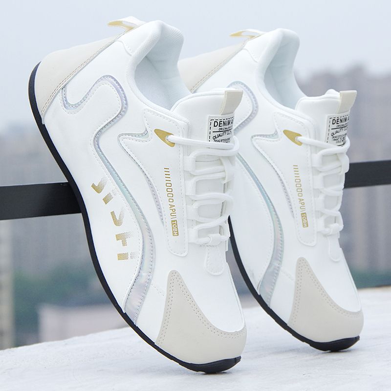 Mens New Casual Leather Sports Shoes Anti-Slippery Anti-Skid Air Cushion Style for Running Versatile Use Cross-Border Wholesale