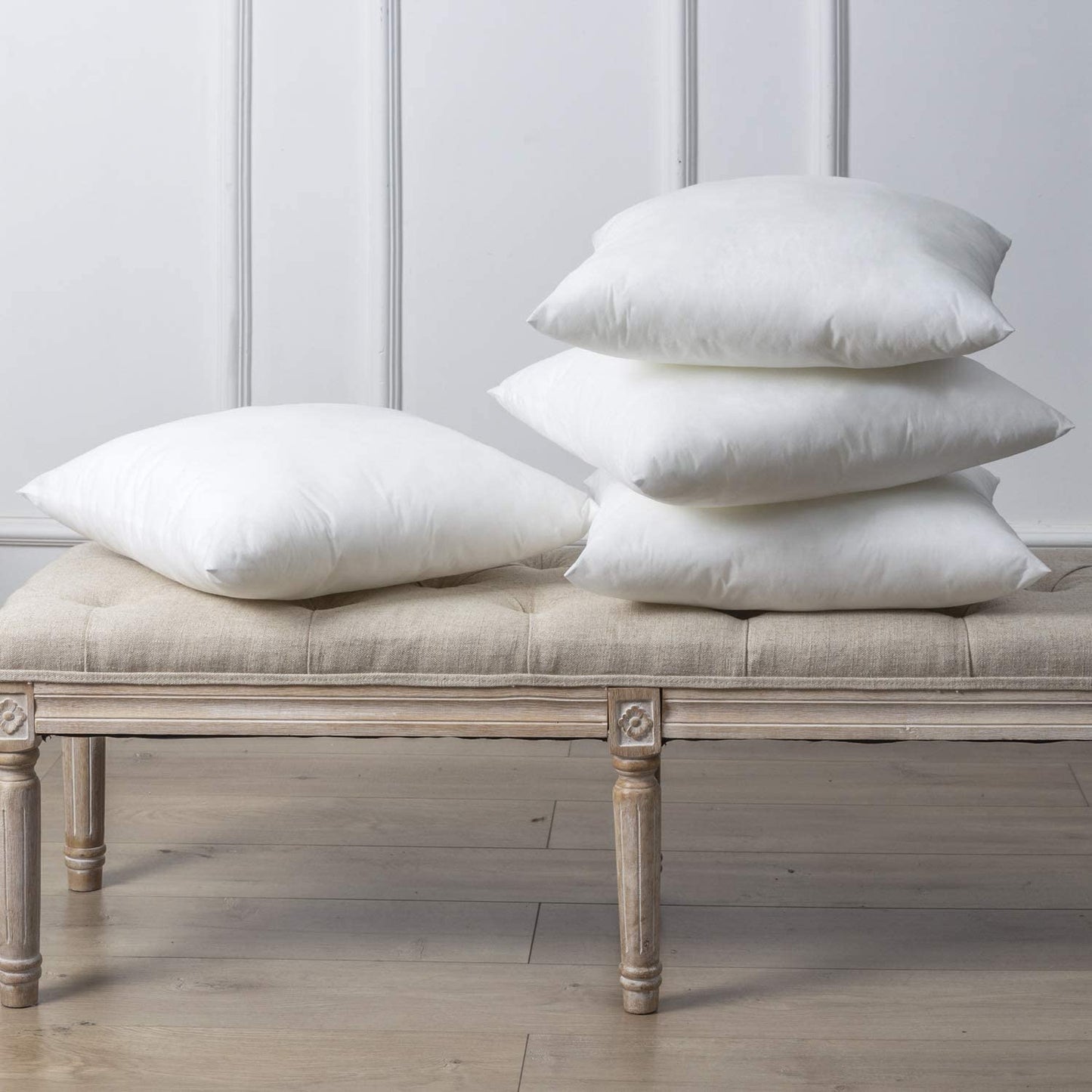 High Quality Custom Size Square White Pillow 100% Polyester Filling Cushion Insert Throw Pillow Inserts
