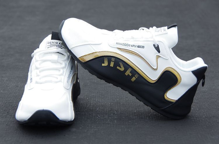 Mens New Casual Leather Sports Shoes Anti-Slippery Anti-Skid Air Cushion Style for Running Versatile Use Cross-Border Wholesale