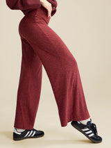 CloudKnit High Rise Wide Leg Pant