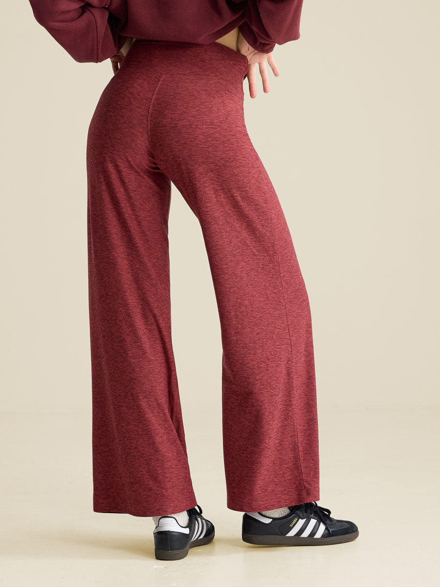 CloudKnit High Rise Wide Leg Pant