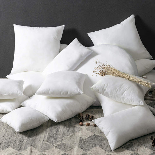 High Quality Custom Size Square White Pillow 100% Polyester Filling Cushion Insert Throw Pillow Inserts
